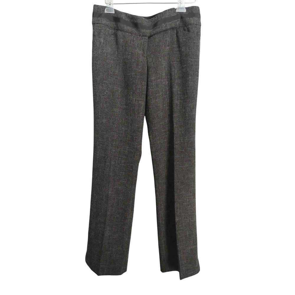 The Limited Collection Drew Fit Bootcut Pants 6 Brown Herringbone Y2K Low NWT